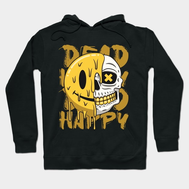 Dead Happy V2 Hoodie by Drippn